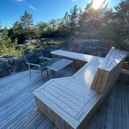 Campo de lujo Haerligt Privat Glamping Med Bastutaelt *