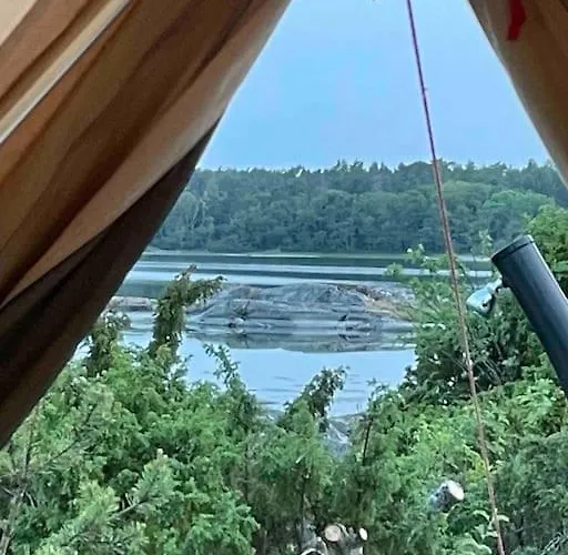 Роскошный шатер Haerligt Privat Glamping Med Bastutaelt