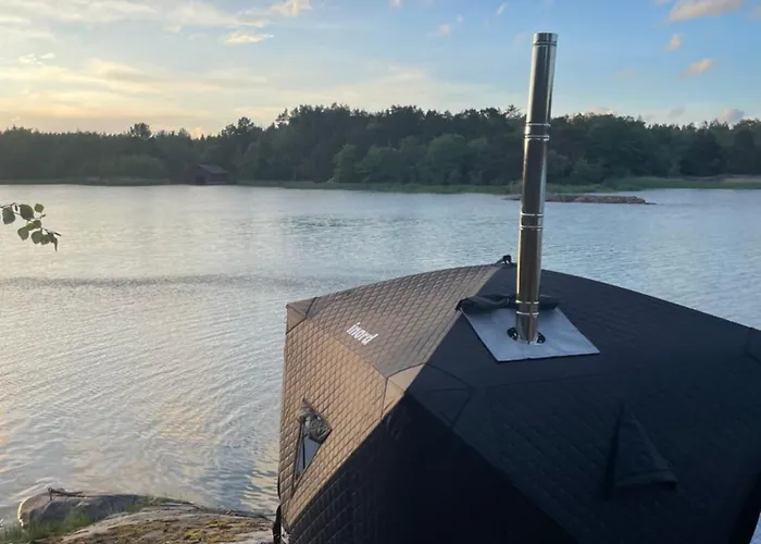 Haerligt Privat Glamping Med Bastutaelt Роскошный шатер